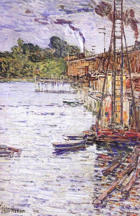 Childe Hassam The Mill Pond at Cos Cob Spain oil painting art